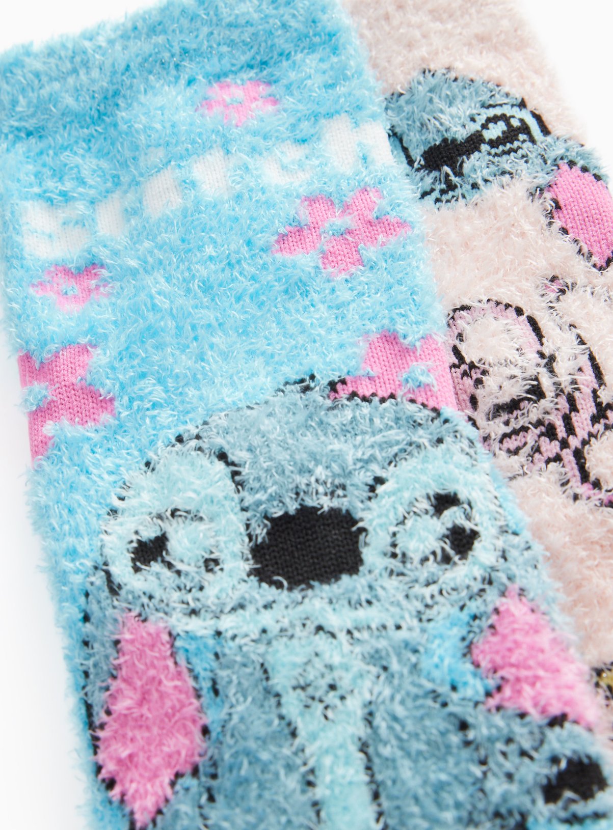 Lilo & Stitch Blue & Pink Socks 2-Pack 12.5-3.5 - Image 2 thumbnail